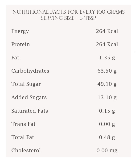Nutritional information